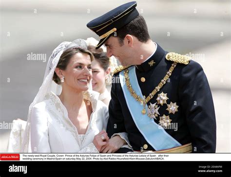 The Newly Wed Royal Couple Crown Prince Of The Asturias Felipe Of
