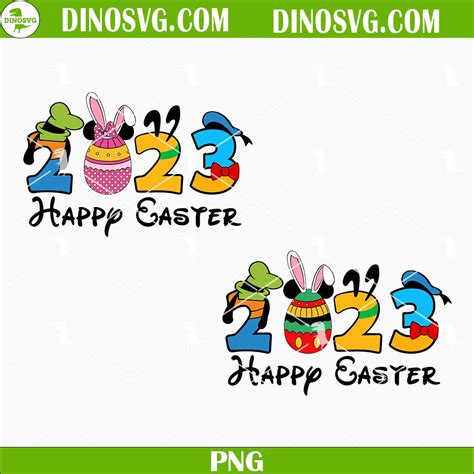 Happy Easter 2023 Disney Png Disney Easter 2023 Png Sublimation Dinosvg