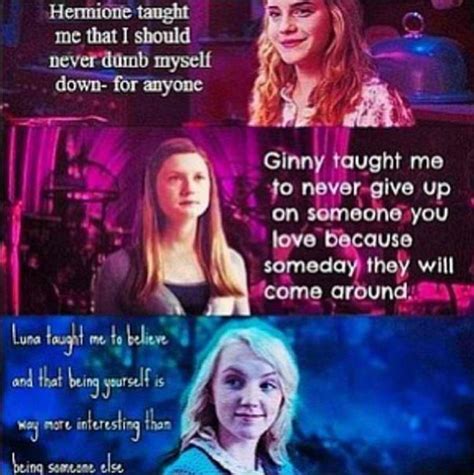 luna ginny and hermione harry potter girl harry potter universal harry potter love