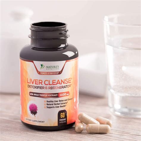 Liver Cleanse Milk Thistle Extract Formula 1166mg Natural Liver
