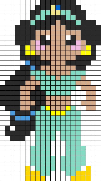 Disney Princess Pixel Art Grid Dematernitat