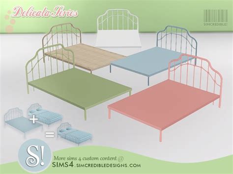 The Sims Resource Delicata Teens Bed Frame