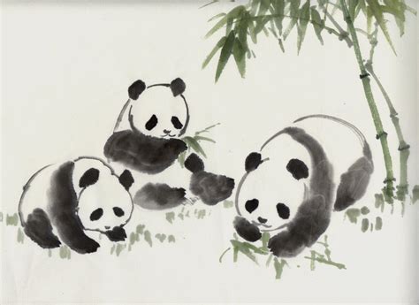 Pin By Francine Bush On Pandas Chinese Drawings Panda Art Panda