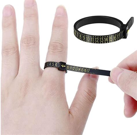 Ring Sizer Measuring Set Reusable Finger Size Gauge Measure Tool