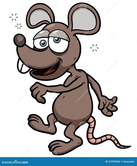 Cartoon Rat Dizzy Vector Illustration 31979434