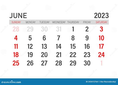June 2023 Calendar Template Layout For June 2023 Printable Monthly