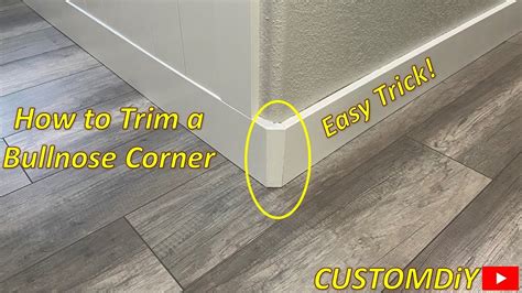 How To Cut Baseboard Rounded Corners