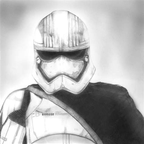 Captain Phasma Star Wars By Mikemanuelart Graphite Drawings Art