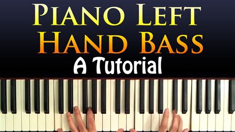 The middle c of the bass clef is positioned on a line just above the bass staff. Piano Left Hand Bass - A Lesson and Tutorial - YouTube
