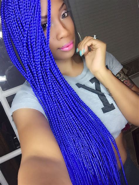 Blueee Braids New Hair Look Blue Hair Protective Styles