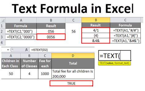 Text Formula In Excel How To Use Text Formula In Excel
