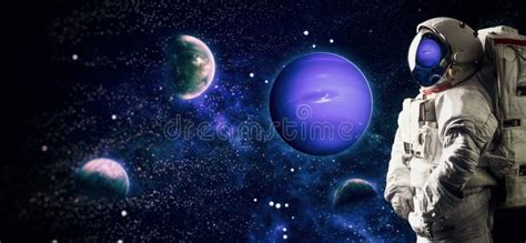 Astronaut In Outer Space Galaxy And Nebula Space Art Wallpaper With