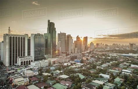 Aerial View Of Manila Cityscape Manila Philippines Stock Photo