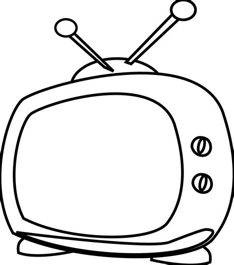Free Television Clipart Black And White Download Free Television