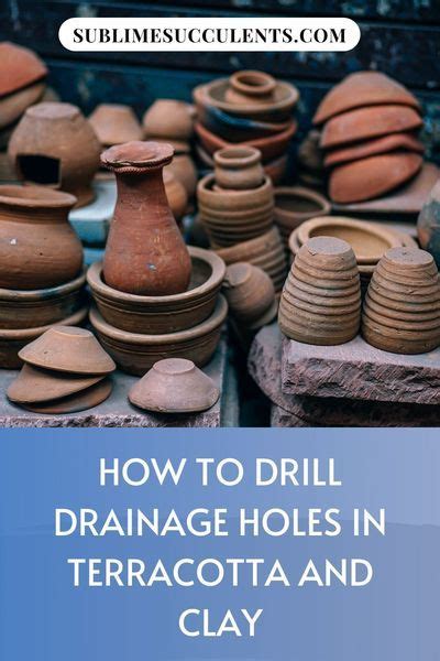 How To Drill Drainage Holes In Terracotta And Clay Pottery Clay Drill