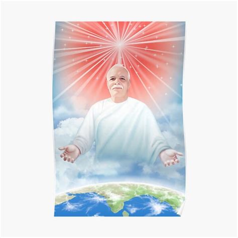 Brahma Kumaris Poster Brahma Baba With Shiva Baba And Gloal Light