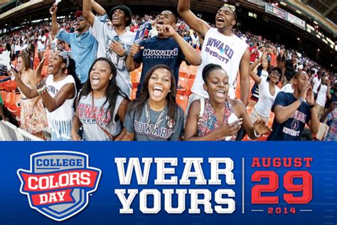 College Colors Day 2014 Show Your Hbcu Spirit On Aug 29th