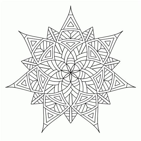 Free Printable Geometric Coloring Pages For Kids Coloring Home