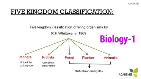 Five Kingdom Classification Rrb Ssc Biology 1 Youtube