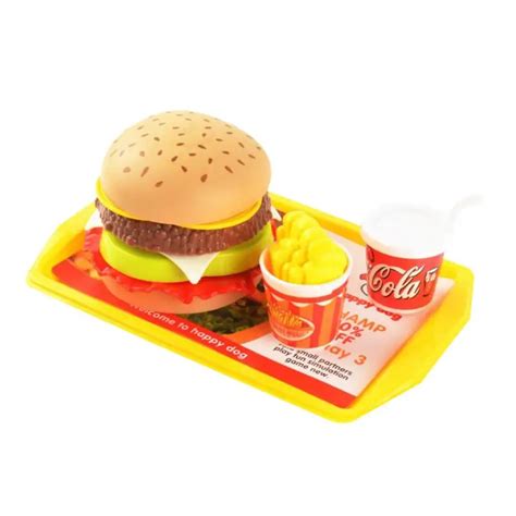 Mini Burger Childrens Pretend Toy Play House Toy Mini Burger Toy Set