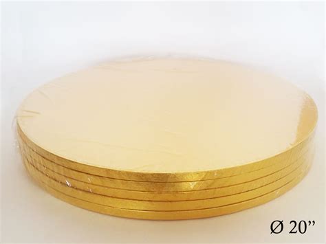 20″ Cake Drums Gold Round Bakery And Patisserie Products