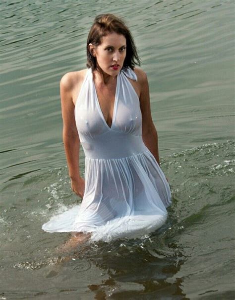Clingy Wet See Through Dress Adm2720