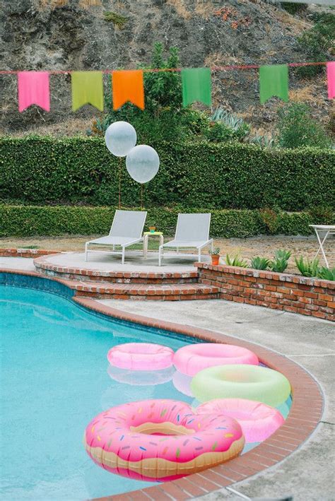 Neon Pool Party Ideas Neon Pool Parties Pool Party Fun Birthday Party