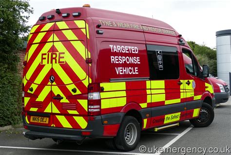 Nk15 Oej Tyne And Wear Fire And Rescue Service Mercedes Sprinter Uk