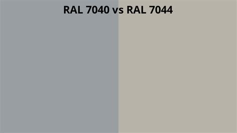 RAL 7040 Vs 7044 RAL Colour Chart UK
