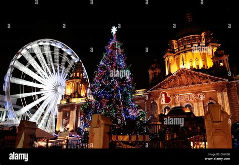 Belfast United Kingdom November 18 The Belfast Christmas Lights At