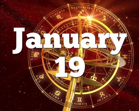 January 19 Birthday horoscope - zodiac sign for January 19th
