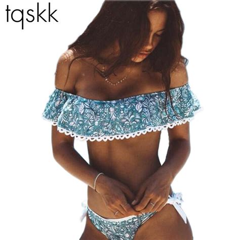 Tqskk 2019 New Sexy Swimwear Women Bikini Swimsuit Brazilian Bandage