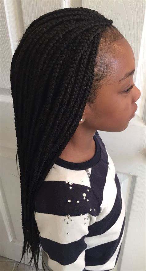 Braid styles for girls quick braids curly hair styles. Individual braids for kids | Individual braids, Micro ...