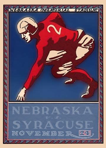 Su Nebraska Football Program 1923 Home Game Su 7 Nebraska 0