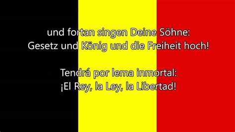 Himno nacional de Bélgica - La Brabanzona (FR/NL/DE/ES Letra) - YouTube