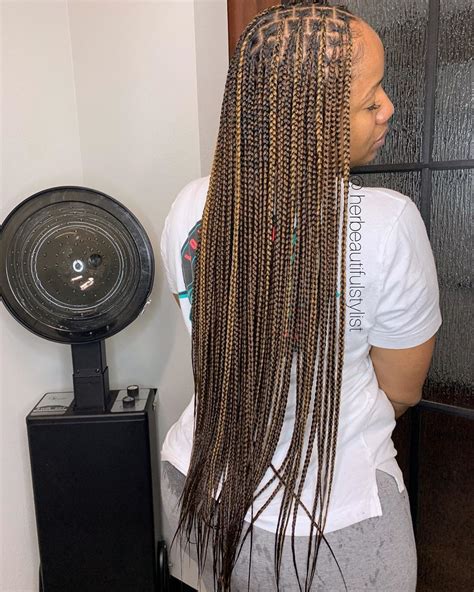 Knotless Box Braids Small With Color