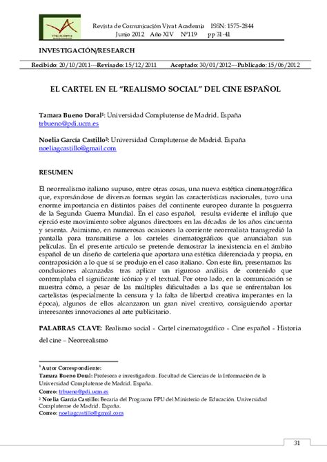 pdf el cartel en el “realismo social” del cine español noelia g castillo and tamara bueno