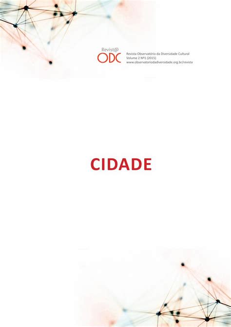 Pdf Cidadeobservatoriodadiversidade Org Br Revista Odc