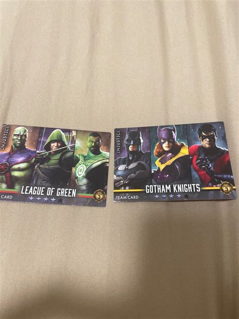 Injustice Arcade Card League Of Green And Gotham Knights Hobbies