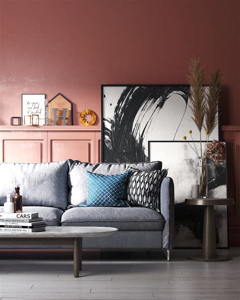 Terracotta Livingroom On Behance