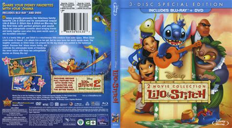Lilo And Stitch 2 Movie Collection 2013 R1 Blu Ray Cover And Labels