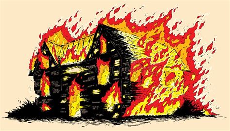 Set Fire In Burning House Flasher Siren Flame Walkie Talkie