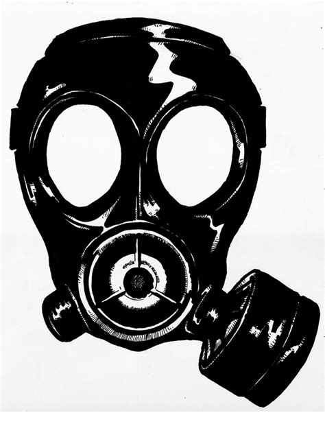 Skull Gas Mask Drawing At Explore Collection Of