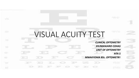 Visual Acuity Takingpptx