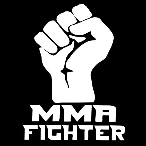 Mma Fighter Vinyl Decal Car Window Bumper Motorcycle Removable Sticker