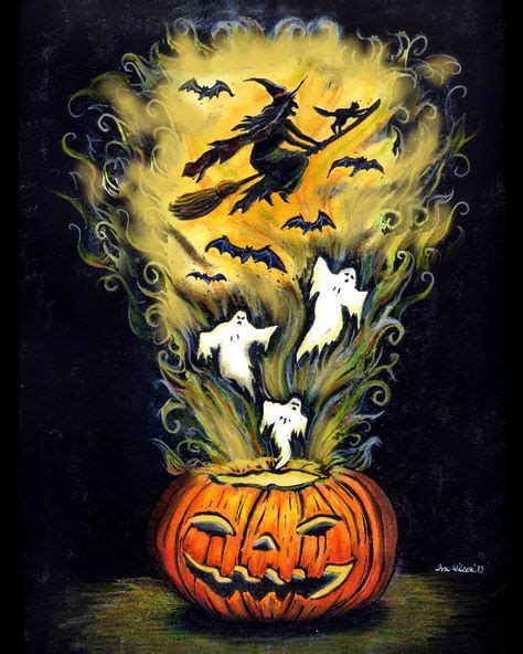 29 Halloween Watercolors And Paintings By Iva Wilcox Ideas Halloween