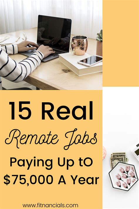 16 Real Work From Home Jobs That Make Up To 75000 A Year Earn Money