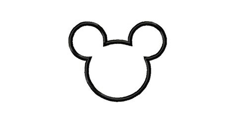 Mickey Mouse Head Outline Of Mickey Mouse Free Download Clip Art