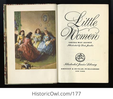 Vintage Book Little Women By Louisa May Alcott And Illustrated By Louis
