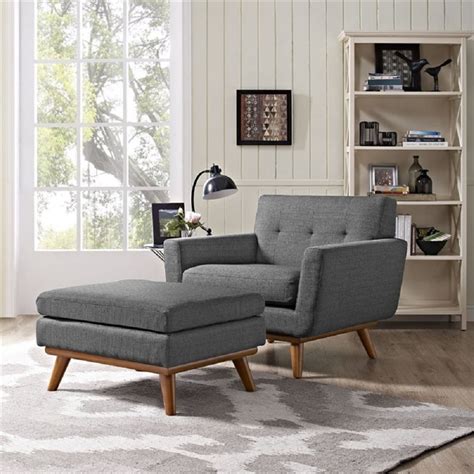 Here, your favorite looks cost less than you thought possible. Modway Engage Accent Chair with Ottoman in Gray - Walmart.com - Walmart.com